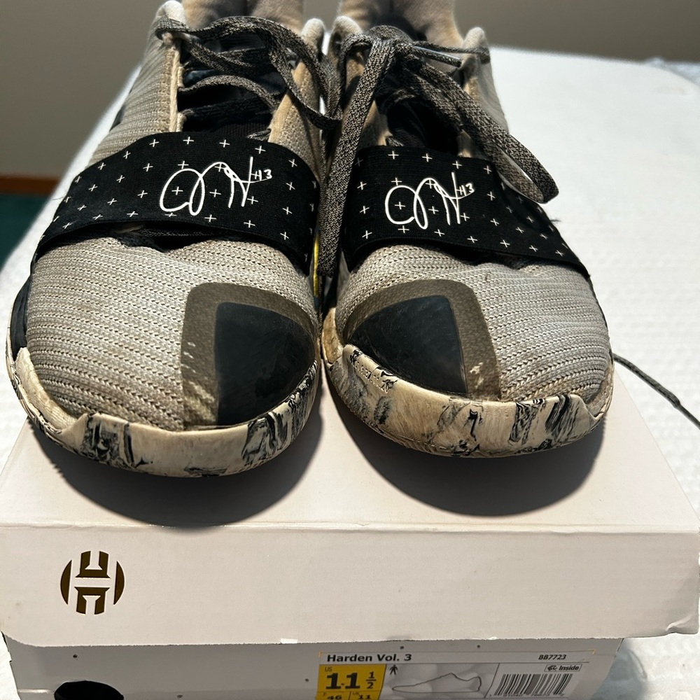 adidas Originals Harden Vol. 3 Black and Gray Athletic Shoes